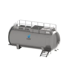 Suministro de fábrica Fiable Alta eficiencia 200m3/D planta modular de tratamiento de aguas residuales mbbr tratamiento de aguas residuales