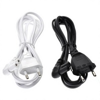 Prise européenne à 2 broches vers IEC320 C7 Figure 8 Angle Adaptateur Câble d'extension d'alimentation Cordon pour Samsung Philips Sony LED TV