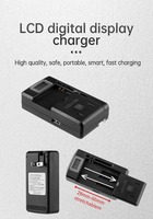 Adaptateur universel de chargeur de batterie USB AU UK EU avec chargeur LCD pour téléphones portables avec port USB
