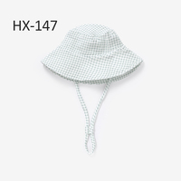 Gorro de algodón orgánico 100% para niñas, bonito gorro para niños con corbata de cuerda