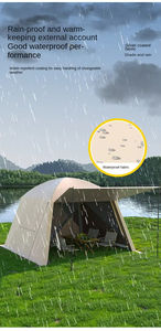 Tente d'été en maille Oxford, portable, pliable, automatique, anti-pluie, revêtement noir, <span class=keywords><strong>moustiquaire</strong></span>, camping en plein air, pique-nique, parc - Product Image 6