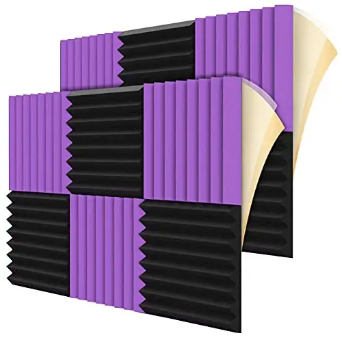 BONNO Auto-adesivo Som Prova Espuma Panels1 "X 12" X 12 "Painéis De Espuma Acústica com Painéis De Esponja De Alta Densidade Soundproof