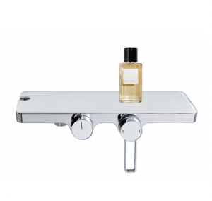 Ba-Chức Năng Nóng Và Lạnh Mưa Chrome Súng Màu Xám Vuông Massage Brass Phòng Tắm Treo Tường Đẩy Nút Tĩnh Nhiệt Vòi Hoa Sen Thiết Lập - Product Image 5