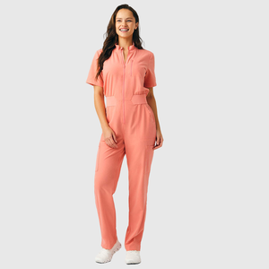 Combinaison unisexe à manches courtes ajustée pour femmes, vêtements de soins infirmiers, uniforme d'infirmière, jogging, uniformes de salon, ensembles de blouses - Product Image 5