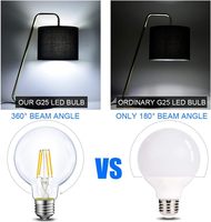 220V E27 Standard LED Edison Ampoules G80 G95 G125 Globe Ampoule 2200K 2700K 4000K 6000K pour Lumières De Noël Résidentielles