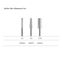Fraise à ongles de haute précision 2.3/4.0/5.35mm en carbure de tungstène à coupe diamantée pour ponceuse à ongles électrique