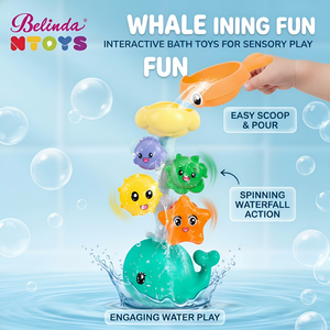 Ensemble <span class=keywords><strong>de</strong></span> jouets <span class=keywords><strong>de</strong></span> <span class=keywords><strong>bain</strong></span> pour bébé Belinda Whale, jouets <span class=keywords><strong>de</strong></span> <span class=keywords><strong>bain</strong></span> à engrenages rotatifs, jouets <span class=keywords><strong>de</strong></span> <span class=keywords><strong>bain</strong></span> amusants et éducatifs pour enfants, cadeaux - Product Image 5