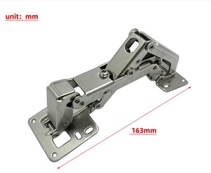 Charnière de meuble hydraulique à fermeture douce, charnière de porte dissimulée, charnière en fer à angle réglable pour armoire, placard, penderie - Product Image 2