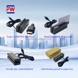 USB-OTG-Schnitts telle Typ C 90mm lang MSR90 Full 3-Spur-Informationen Magnetstreifen-Kartenleser Finanz ausrüstung - Product Image 1