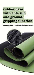 Tapete de Yoga y Pilates de Caucho Natural Ecológico de 5 mm de Grosor, Semicircular, 183 cm de Longitud, Duradero, Antideslizante, Impermeable y Fácil de Limpiar - Product Image 6