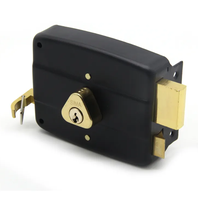 Serrure de jante durable antivol de haute qualité et étanche avec cylindre en laiton à clé noire pour une épaisseur de 35 à 50mm