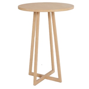 Mesa Auxiliar Redonda de Madera de Lujo, Estilo Nórdico Moderno y Minimalista, Mesas de <span class=keywords><strong>Bar</strong></span> <span class=keywords><strong>para</strong></span> Tiendas, <span class=keywords><strong>Alquiler</strong></span> <span class=keywords><strong>para</strong></span> <span class=keywords><strong>Eventos</strong></span> y Bodas - Product Image 1
