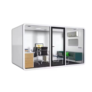 Cabines <span class=keywords><strong>de</strong></span> bureau modernes en acier, résistantes au feu, écologiques, à assemblage rapide, insonorisées pour les salles <span class=keywords><strong>de</strong></span> conférence/téléphonie, pour les immeubles <span class=keywords><strong>de</strong></span> bureaux et les hôtels - Product Image 2