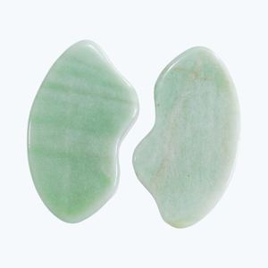 Gua Sha en pierre naturelle à 100 %, grand aventurine verte, pour le visage et le corps - Product Image 5