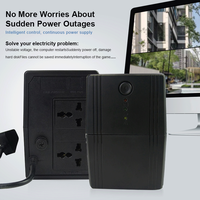 UPS Offline 1000VA 500W Sistem Cadangan Daya Tak Terputus untuk Rumah Kantor Komputer Router Sistem CCTV