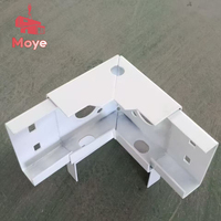Moye Pièces d'angle détachables et transformables pour panneaux sandwich en acier, accessoires de maison, galvanisées, style moderne du milieu du siècle