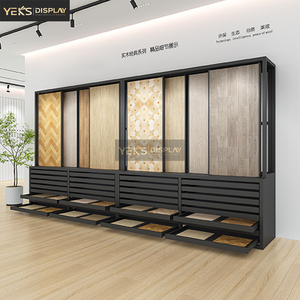 Chất lượng cao mới tùy chỉnh đá Granite sàn gỗ kéo đẩy hiển thị giá đứng kết hợp tủ cho showroom - Product Image 1