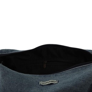 Kore Modası Yıkanmış Kot Çapraz Askılı Çanta Kadın Minimalist Mantı Şeklinde Omuz Çantası Günlük Kullanım Trend Şık - Product Image 6