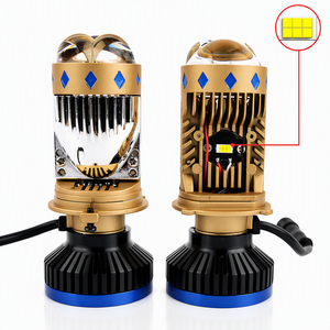 Faro a Proiezione Bi-LED H4 Mini, 6000K Super Luminoso, Ottico 12V, Nuovo Modello Universale per Auto, Lampadina Hi/Lo Beam, Avvio Rapido - Product Image 1