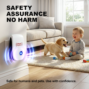 Repelente Eletrônico Ultrassônico de Pragas Anti-Mosquito e Insetos, Matador de Pestes, Plugue EU, Controle de Pragas Interno - Product Image 3
