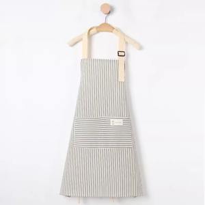 Delantal de Cocina de Algodón con Estampado de Vaca, Delantal Elegante con Tema de <span class=keywords><strong>Bon</strong></span> Appétit para Cafetería y Cocina Casera - Product Image 2