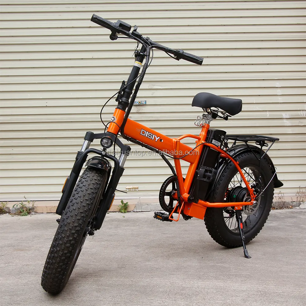 20 inç katlanır 1000W motor elektrikli şehir bisiklet 48V 12.5AH Ebike yağ lastik kapalı yol elektrikli dağ bisikleti