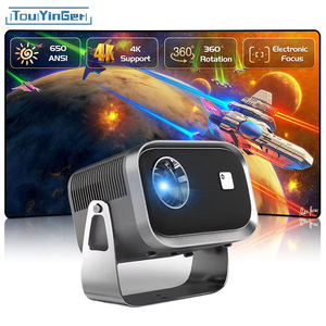 Projecteur 4K YDH-A10 intérieur, nouvelle vente chaude 2026, 600 lumens, 200 pouces, LED1+8 Go, 720p, Android 11, BT5.2, mise au point automatique, projecteur 4K - Product Image 1