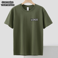 T-shirt personnalisé en gros avec logo imprimé, t-shirt décontracté surdimensionné pour homme en polyester/coton à séchage rapide, tee-shirt uni pour homme