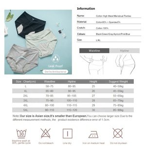 <span class=keywords><strong>Bragas</strong></span> Menstruales a Prueba de Fugas para Mujer y Ropa Interior para Incontinencia, <span class=keywords><strong>Bragas</strong></span> para el Periodo, <span class=keywords><strong>Bragas</strong></span> de Algodón Cálido para la <span class=keywords><strong>Menstruación</strong></span> - Product Image 6