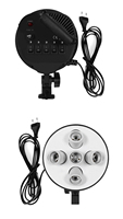 Support de douille E27 5-en-1 pour 5 ampoules, boîte à lumière pour studio photo, accessoires de boîte photo, supports de lampe