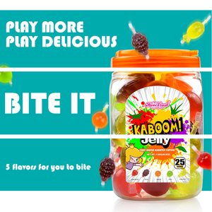 Mini <span class=keywords><strong>Crush</strong></span> Bonbons de gelée de fruits à presser, aux saveurs variées, en forme de dessins animés pour enfants, sachet/bocal de 25 unités - Product Image 3