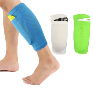 Per bambini giovani adulti calcio parastinchi calze a compressione in <span class=keywords><strong>maglia</strong></span> traspirante supporto gambe tutore maniche al polpaccio per calcio parastinchi da calcio - Product Image 1