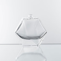 Bouteilles de parfum polies de forme unique de 3.4oz avec boîte