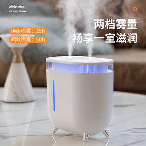 Dual Nozzle Humidifier 2000Ml Large Capacity 3600Mh Battery Home Desktop Usb Air Atomizer With Color Light - Product Image 4