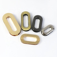 Meetee BF328 25mm sac à main matériel accessoires bricolage à la main ovale anneau boucles en alliage de zinc oeillets boucle pour sac sangle ceinture