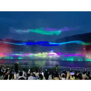 Lớn màn hình nước đầy màu sắc phim nhạc nhảy đài phun nước nổi