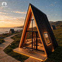 Casa Prefabricada de Lujo con Estructura de Acero Moderna, Casas Prefabricadas Pequeñas para Resorts, Edificios para Proyectos Comerciales de Hoteles