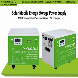 Système de stockage d'énergie mobile haute puissance pour maison avec contrôleur onduleur solaire MPPT tout-en-un, station d'alimentation de secours portable - Product Image 1