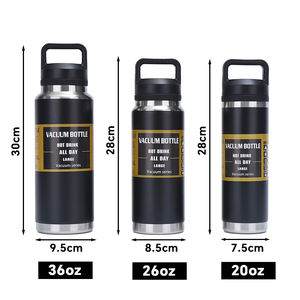 Nouvelle arrivée : Bouteille d'eau isotherme sport en acier inoxydable à large ouverture, 20, 26 et 36 oz, thermos - Product Image 3