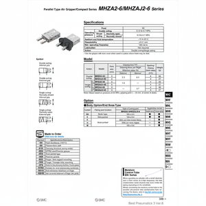 SMC Pneumatics-Pinza de aire de estilo paralelo, pieza neumática de estilo paralelo - Product Image 1
