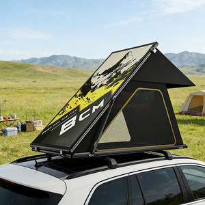 Tente de toit rigide en fibre de carbone pour camping, pliable, pour 2-3 personnes, tente de toit pour voiture, aventure en plein air - Product Image 1