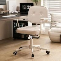 Chaise de bureau pivotante avec dossier, confortable pour une utilisation prolongée, idéale pour la maison, le bureau, la chambre ou le dortoir