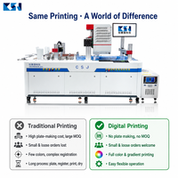 Imprimante numérique à passage unique CSJ-U600 pour emballages souples en plastique, machine d'impression en une seule étape