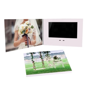 7 "Pantalla LCD Digital <span class=keywords><strong>de</strong></span> invitación <span class=keywords><strong>de</strong></span> boda tarjetas <span class=keywords><strong>de</strong></span> felicitación <span class=keywords><strong>de</strong></span> vídeo folleto - Product Image 1