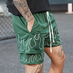 Stampa personalizzata 2 in 1 doppio strato basket reti da atletica <span class=keywords><strong>pantaloncini</strong></span> in rete per gli uomini - Product Image 2