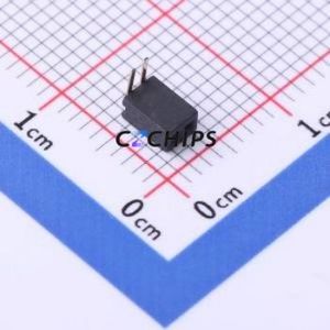 X1311FR-02-C43D24 Pin Socket Bent Lead Through Hole,P=1.27mm Connector 1x2P 1.27mm Square Hole Right Angle Insert - Product Image 1