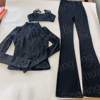 Ropa de Yoga para Mujer, Chaqueta Deportiva BBL, Chaqueta Ajustada de Alta Elasticidad para Fitness y Yoga