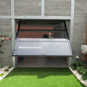 <span class=keywords><strong>Porte</strong></span> de <span class=keywords><strong>garage</strong></span> à double battant verticale inclinable en aluminium et verre de style moderne avec surface finie - Product Image 5