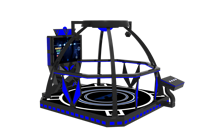 Simulador de VR para 1 persona en interiores Disparo de vuelo de máquina interactiva en plataforma de realidad virtual para parques temáticos