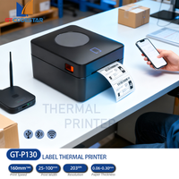 Imprimante thermique d'étiquettes de bureau USB GTCODESTAR GT-P130B, imprimante d'étiquettes thermiques directes, étiquettes d'expédition, bordereaux d'expédition
